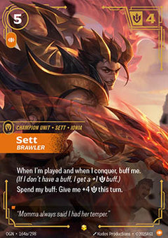 Sett, Brawler (V.2 - Showcase) - Origins (Showcase) [OGN-164a]
