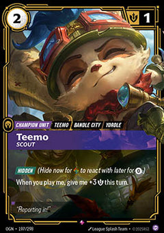 Teemo, Scout (V.1 - Rare) - Origins (Rare) [OGN-197]