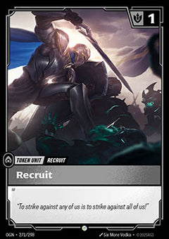 Recruit (V.1 - Common) - Origins (Common) [OGN-271]