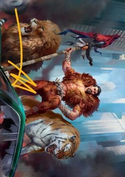 Art Series: Kraven, Proud Predator (V.2) - Magic: The Gathering | Marvel's Spider-Man: Extras (Tip Card) [XSPM-A28]