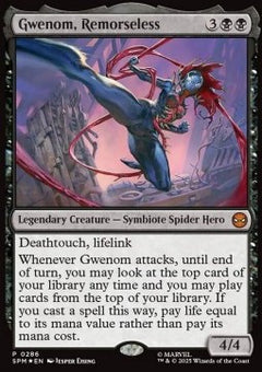 Gwenom, Remorseless (V.2) - Magic: The Gathering | Marvel's Spider-Man: Promos (Mythic) [PSPM-286]