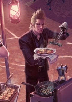Art Series: Campsite Cuisine - Magic: The Gathering - FINAL FANTASY Holiday Release (Tip Card) [FINH-A23]