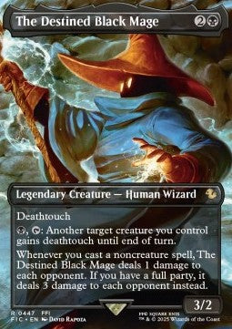 The Destined Black Mage - Magic: The Gathering - FINAL FANTASY Holiday Release (Rare) [FINH-447]