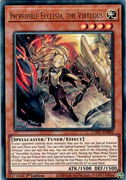 Incredible Ecclesia, the Virtuous - THE CHRONICLES DECK: The Fallen & The Virtuous (All-Foil Edition) (Ultra Rare) [CH01-002]