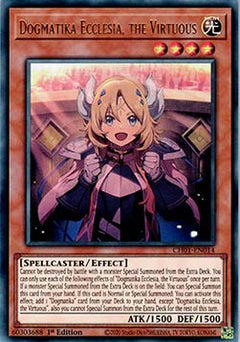 Dogmatika Ecclesia, the Virtuous (V.1 - Ultra Rare) - THE CHRONICLES DECK: The Fallen & The Virtuous (All-Foil Edition) (Ultra Rare) [CH01-014]