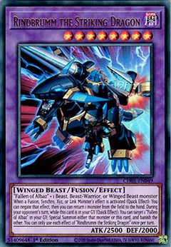 Rindbrumm the Striking Dragon - THE CHRONICLES DECK: The Fallen & The Virtuous (All-Foil Edition) (Ultra Rare) [CH01-049]
