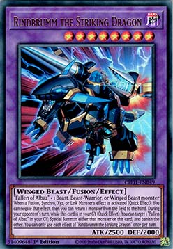 Rindbrumm the Striking Dragon - THE CHRONICLES DECK: The Fallen & The Virtuous (All-Foil Edition) (Ultra Rare) [CH01-049]