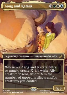 Aang and Katara - Magic: The Gathering | Avatar: The Last Airbender: Eternal (Rare) [TLE-69]