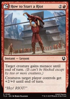 How to Start a Riot - Magic: The Gathering | Avatar: The Last Airbender (Common) [TLA-140]