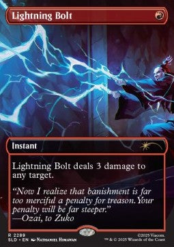 Lightning Bolt - Secret Lair Drop Series: Secret Lair x Avatar: The Last Airbender Superdrop (Rare) [SLDTLA-2289]