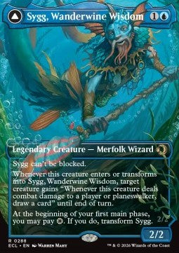 Sygg, Wanderwine Wisdom // Sygg, Wanderbrine Shield - Lorwyn Eclipsed: Extras (Rare) [XECL-288]