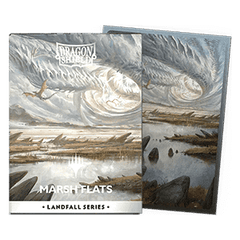 100 Dragon Shield Sleeves - Matte Dual Landfall Series "Marsh Flats" - Magic the Gathering Products