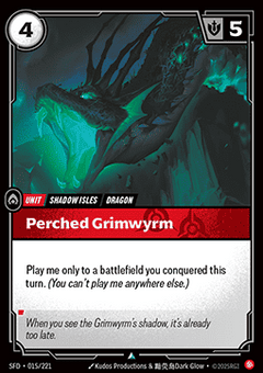Perched Grimwyrm - Spiritforged (Uncommon) [SFD-015]