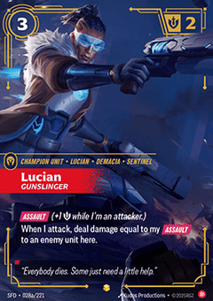 Lucian, Gunslinger (V.2 - Showcase) - Spiritforged (Showcase) [SFD-028a]