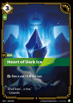 Heart of Dark Ice - Spiritforged (Rare) [SFD-052]