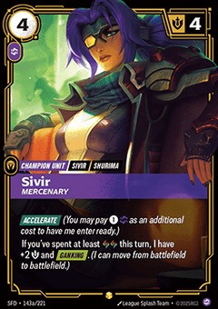 Sivir, Mercenary (V.2 - Showcase) - Spiritforged (Showcase) [SFD-143a]