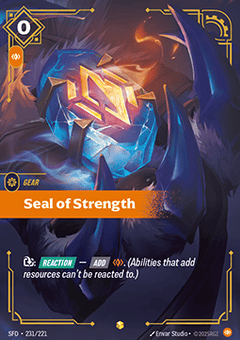 Seal of Strength - Spiritforged (Showcase) [SFD-231]