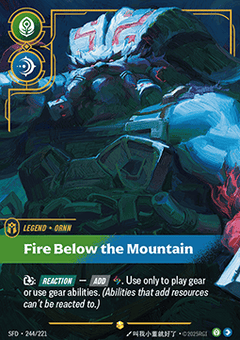 Ornn, Fire Below the Mountain (V.2 - Showcase) - Spiritforged (Showcase) [SFD-244]