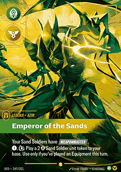 Azir, Emperor of the Sands (V.2 - Showcase) - Spiritforged (Showcase) [SFD-247]