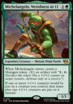 Michelangelo, Weirdness to 11 - Teenage Mutant Ninja Turtles (Rare) [TMT-121]