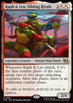 Raph & Leo, Sibling Rivals - Teenage Mutant Ninja Turtles (Rare) [TMT-166]