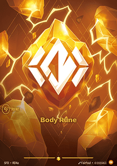Body Rune (V.2 - Showcase) - Spiritforged (Showcase) [SFD-R04a]