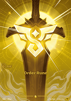 Order Rune (V.2 - Showcase) - Spiritforged (Showcase) [SFD-R06a]
