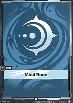 Mind Rune (V.1 - Common) - Spiritforged (Common) [SFD-R03]
