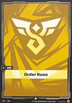 Order Rune (V.1 - Common) - Spiritforged (Common) [SFD-R06]