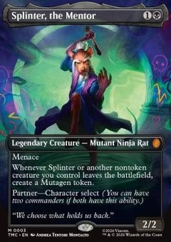 Splinter, the Mentor - Commander: Teenage Mutant Ninja Turtles (Mythic) [TMC-3]