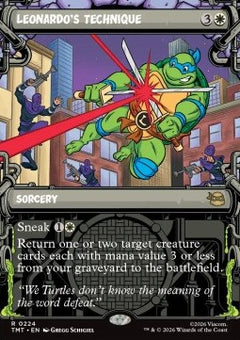 Leonardo's Technique - Teenage Mutant Ninja Turtles: Extras (Rare) [XTMT-224]