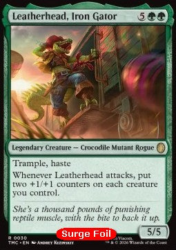 Leatherhead, Iron Gator - Commander: Teenage Mutant Ninja Turtles: Extras (Rare) [XTMC-30]
