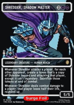 Shredder, Shadow Master (V.2) - Commander: Teenage Mutant Ninja Turtles: Extras (Rare) [XTMC-88]