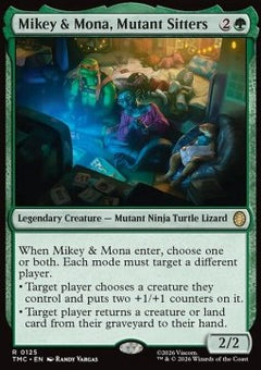 Mikey & Mona, Mutant Sitters - Commander: Teenage Mutant Ninja Turtles: Extras (Rare) [XTMC-125]
