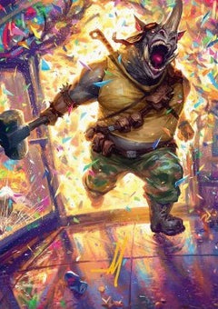 Art Series: Rocksteady, Rowdy Rhino (V.2) - Teenage Mutant Ninja Turtles: Extras (Tip Card) [XTMT-A54]