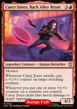 Casey Jones, Back Alley Brute (V.1) - Commander: Teenage Mutant Ninja Turtles: Extras (Rare) [XTMC-22]