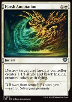 Harsh Annotation - Secrets of Strixhaven (Uncommon) [SOS-18]