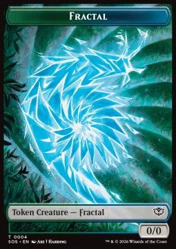 Fractal Token (GU 0/0) // Pest Token (BG 1/1) (V.1) - Secrets of Strixhaven: Tokens (Token) [TSOS-T 4/8]