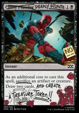 Deadly Dispute (V.1) - Secret Lair Drop Series: Secret Lair x Marvel's Deadpool (Common) [SLDMDP-80]