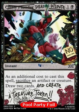 Deadly Dispute (V.2) - Secret Lair Drop Series: Secret Lair x Marvel's Deadpool (Common) [SLDMDP-80]