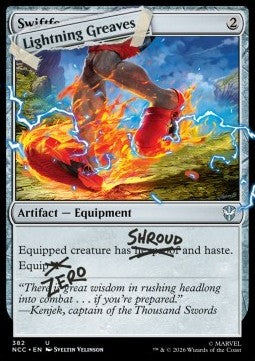 Lightning Greaves (V.1) - Secret Lair Drop Series: Secret Lair x Marvel's Deadpool (Uncommon) [SLDMDP-382]
