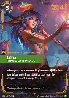 Lillia, Protector of Dreams (V.1 - Epic) - Unleashed (Epic) [UNL-058]