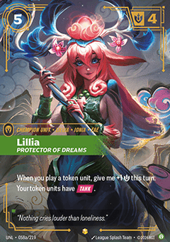 Lillia, Protector of Dreams (V.2 - Showcase) - Unleashed (Showcase) [UNL-058a]
