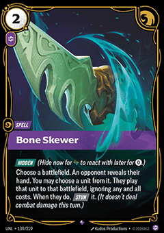 Bone Skewer - Unleashed (Rare) [UNL-139]