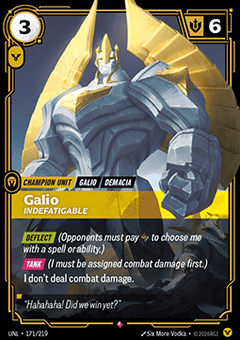 Galio, Indefatigable - Unleashed (Rare) [UNL-171]