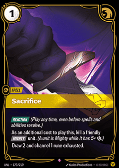 Sacrifice - Unleashed (Rare) [UNL-173]