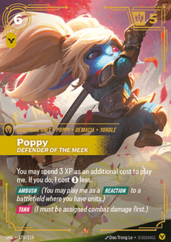 Poppy, Defender of the Meek (V.1 - Epic) - Unleashed (Epic) [UNL-178]