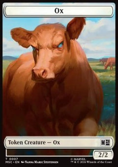 Ox Token (W 2/2) // Construct Token (A 4/4 Flying, haste) (V.1)