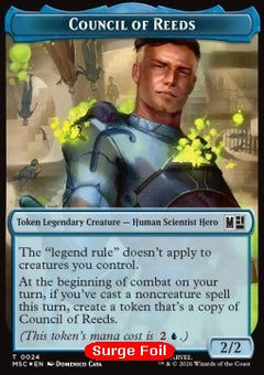 Council of Reeds Token (U 2/2) // Construct Token (A 4/4 Flying, haste) (V.2)