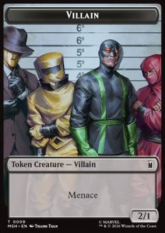 Villain Token (B 2/1) // Robot Villain Token (A 2/2) (V.1)